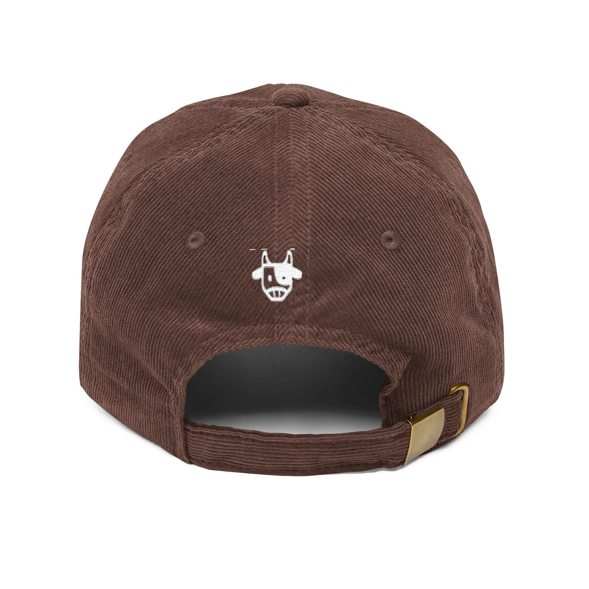 Corduroy Cap with Embroidered Design, Trendy Accessories for Fashion Lovers, Unique Gift for Holidays, Casual Daily Wear Printify