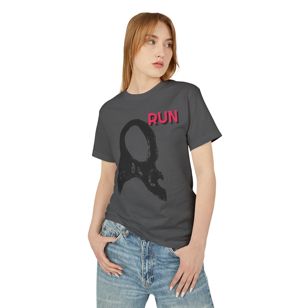 Casual Unisex Tee -  Run Graphic
