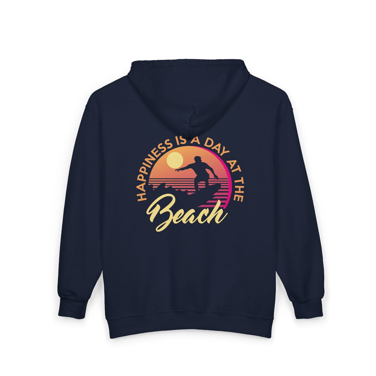Beach Vibes Full Zip Hoodie, Unisex Printify