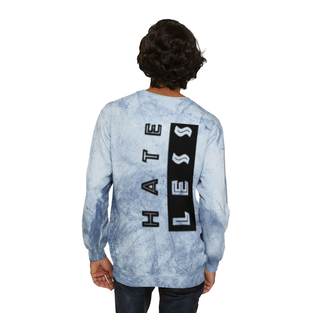 Color Blast Crewneck Sweatshirt - Hate Less Statement Apparel