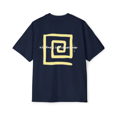 Oversized Tee - Kindness is a Super Power Graphic Design Shirt for Men Printify