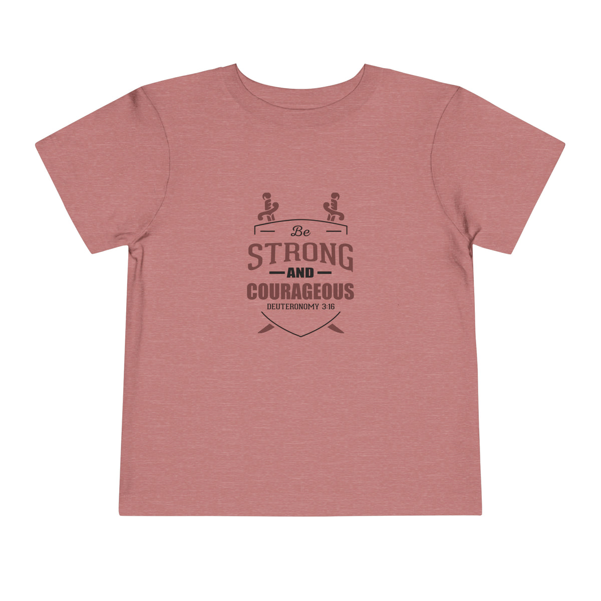 Soyez fort et courageux Tee-shirt pour tout-petits 