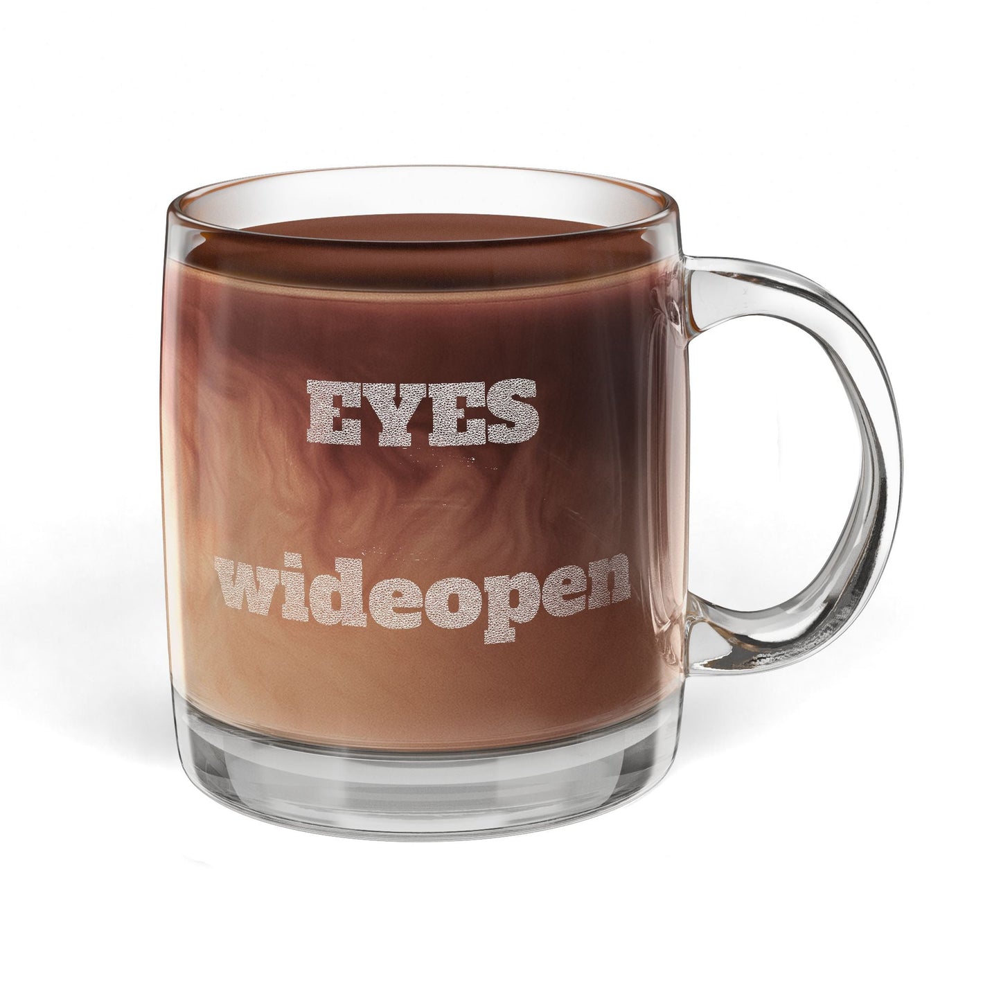 Engraved Coffee Mug - Personalized Glass Cup for Coffee Lovers, Perfect Gift for Birthdays, Anniversaries, or Just Because Printify