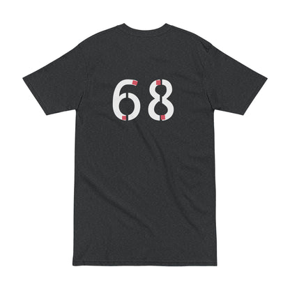 Tee - Trendy Men's Heavyweight Tee with Bold 68 Design