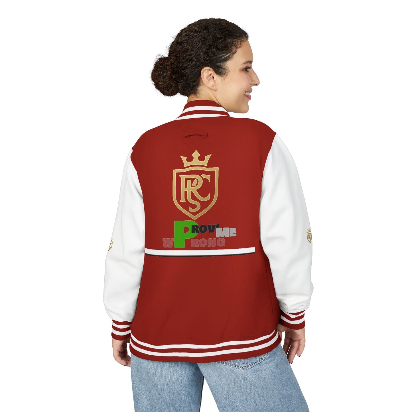 Unisex Heavyweight Letterman Jacket, Stylish Varsity Jacket, Casual Wear, Gift for Him/Her, Sports Team Apparel, College Spirit Gear Printify
