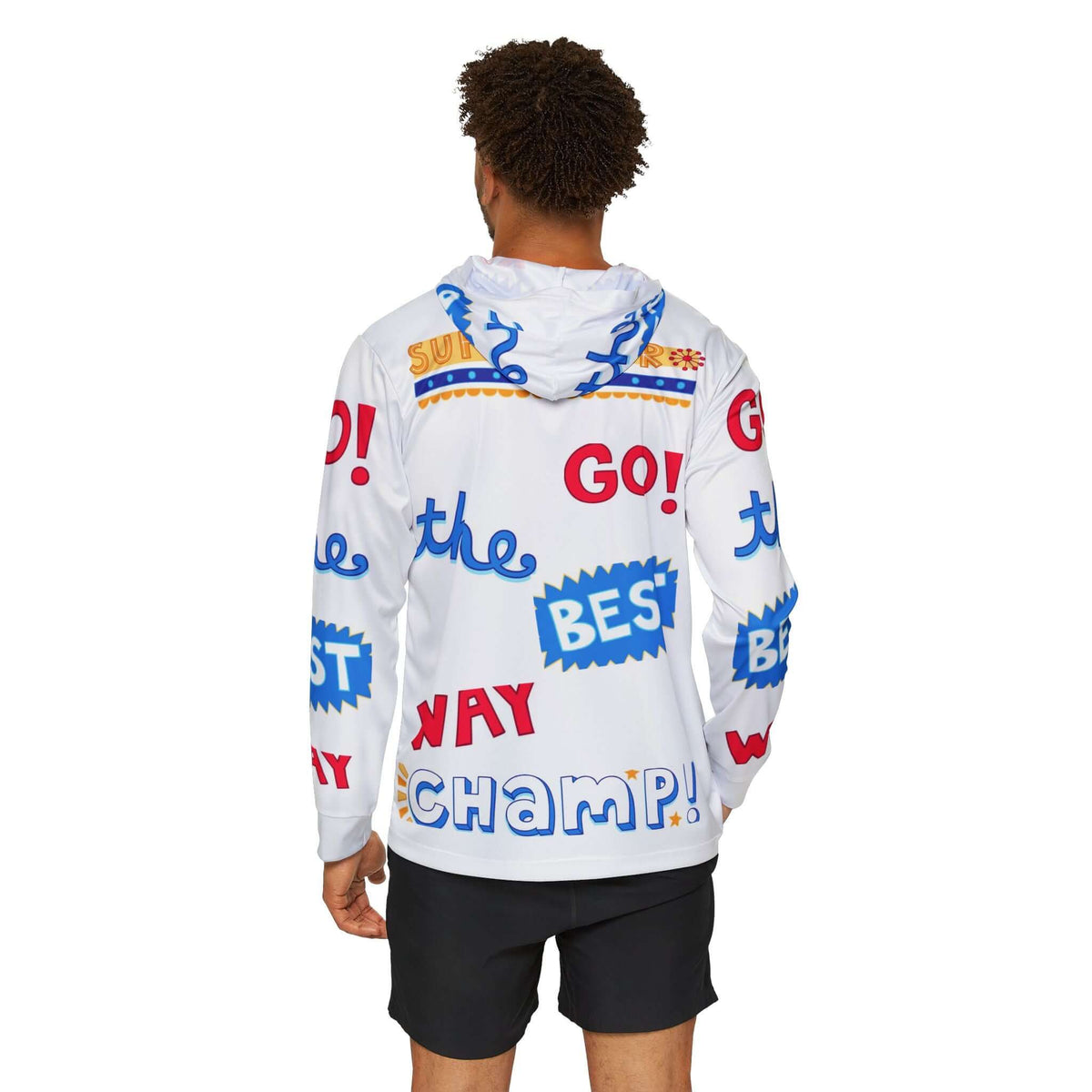 Sports Warmup Hoodie - Superstar Go the Best Way Champ Design