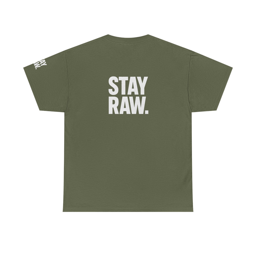 Raw Energy Unisex Tee - Stay Raw, Casual Wear, Street Style, Everyday Outfit, Graphic Tee, Gift for Him/Her Printify