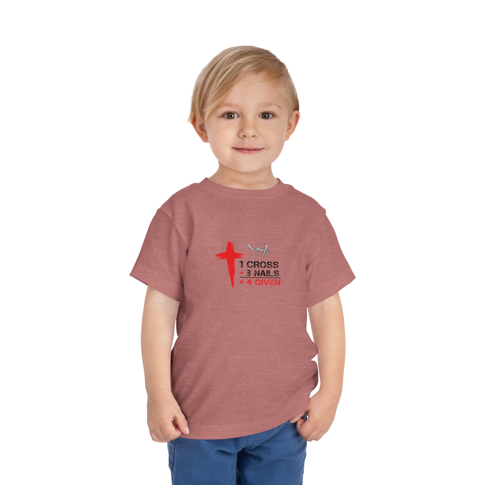 1Cross 3Nails 4Given Toddler Tee Printify