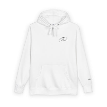 Cozy Unisex Fleece Hoodie with Artistic Design, Casual Wear, Gift for Him/Her, Fall Fashion, Everyday Comfort Printify