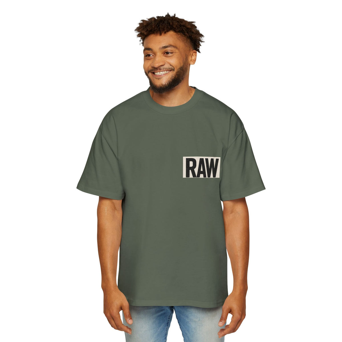 Men's Heavy Oversized Tee - Casual Streetwear, Summer Essential, Graphic T-Shirt, Gift for Him, Trending Fashion Printify