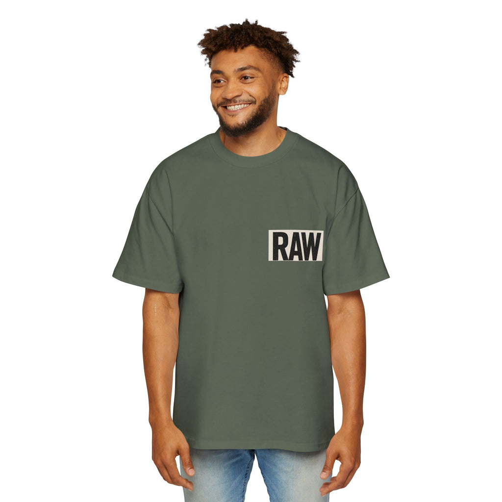 Men's Heavy Oversized Tee - Casual Streetwear, Summer Essential, Graphic T-Shirt, Gift for Him, Trending Fashion Printify