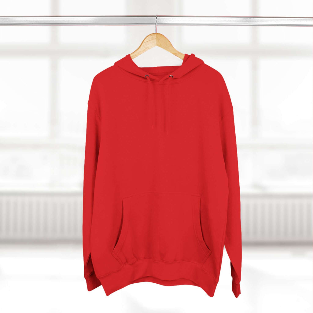 Fleece Hoodie with Quadrat Embroidery