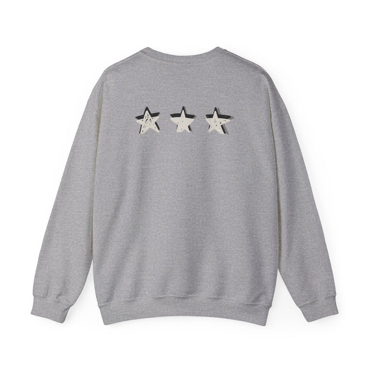 3 Star Heavy  Crewneck Sweatshirt