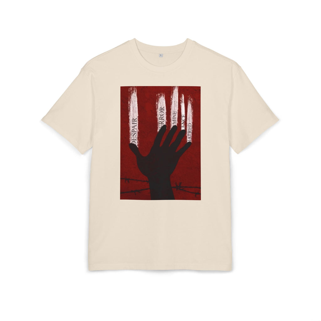 Bold Artistic Oversized Tee, Grunge Style Graphic Shirt, Unisex Urban Fashion, Statement Tee for Streetwear, Gift for Art Lovers Printify