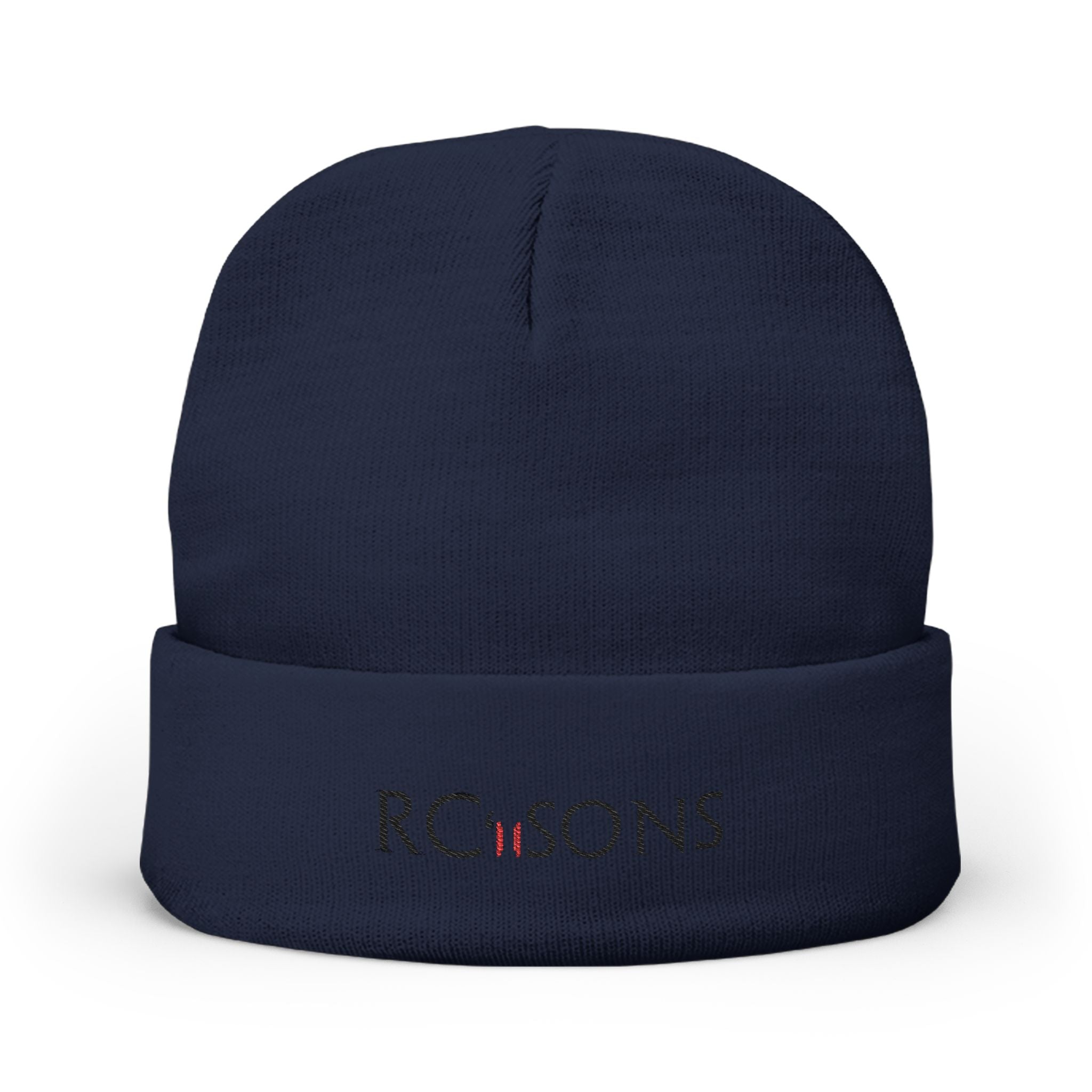 Embroidered RC’nSONS Knit Beanie — Durable Winter Cuffed Hat