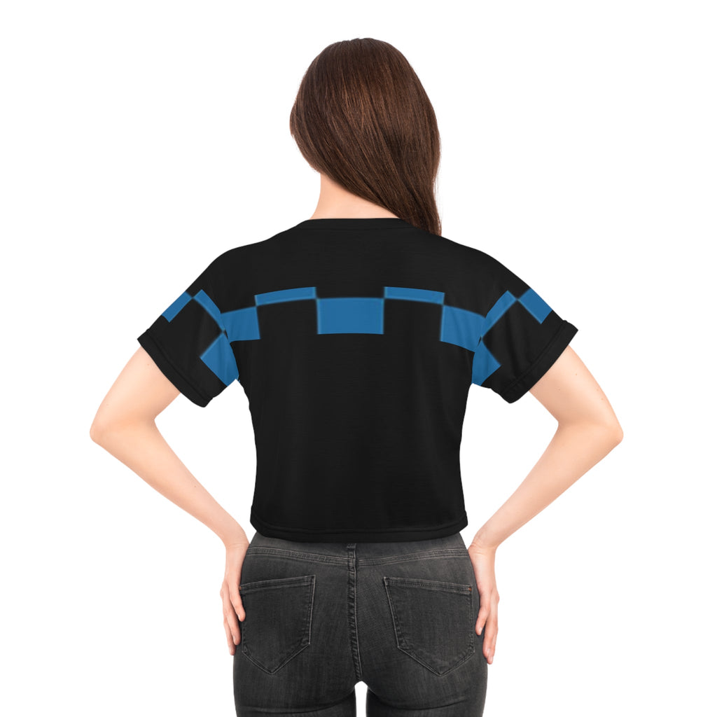 Trendy Graphic Crop Tee, Stylish Summer Top, Streetwear, Casual Wear, Festival Outfit, Gift for Her, Vibrant Design Printify