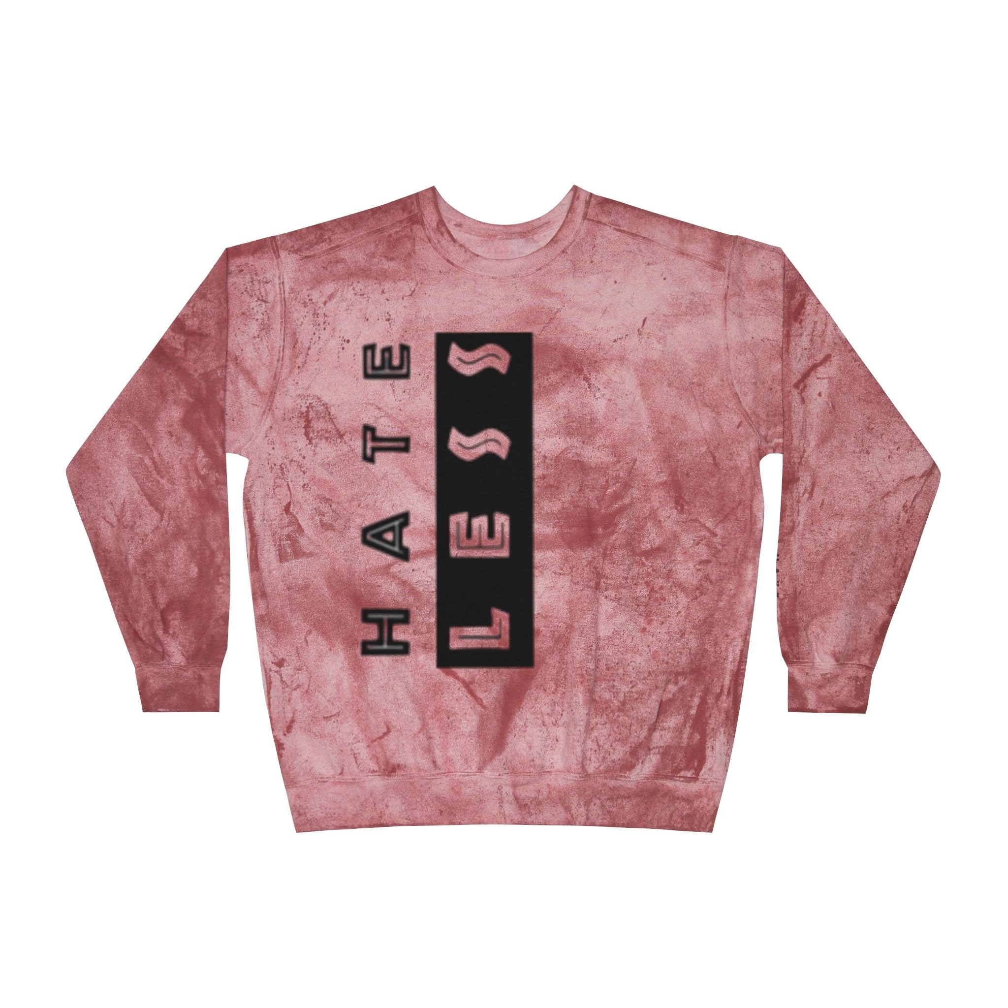 Color Blast Crewneck Sweatshirt - Hate Less Statement Apparel