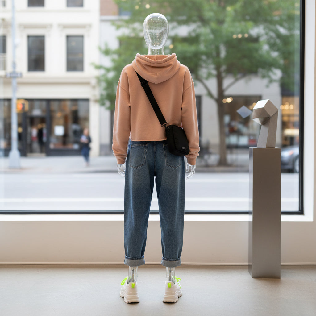 Cropped Hoodie Touchdown Design Printify