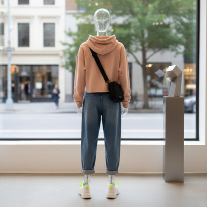 Cropped Hoodie Touchdown Design Printify