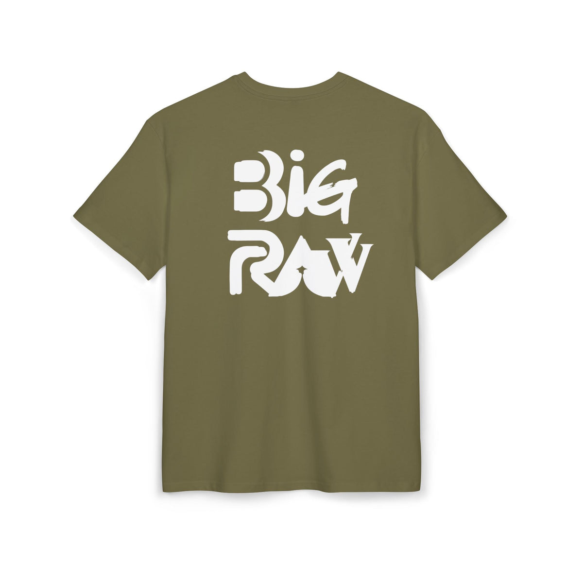Oversize Tee Big Raw Print Unisex Heavy T-Shirt Printify