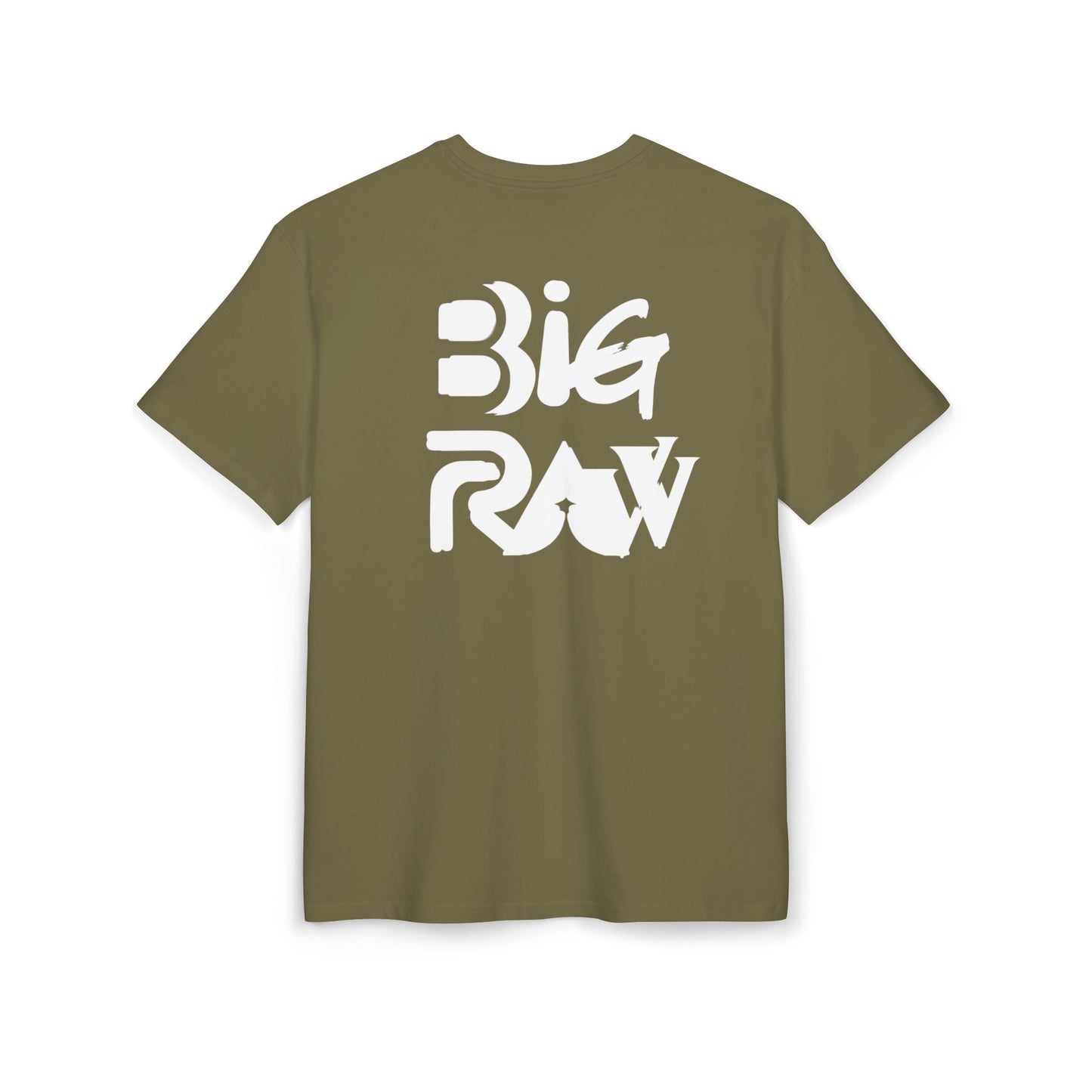 Oversize Tee Big Raw Print Unisex Heavy T-Shirt Printify