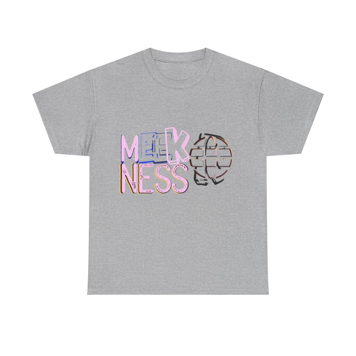 Unisex Heavy Cotton Tee - 'MEEKNESS' Graphic Shirt for Casual Wear