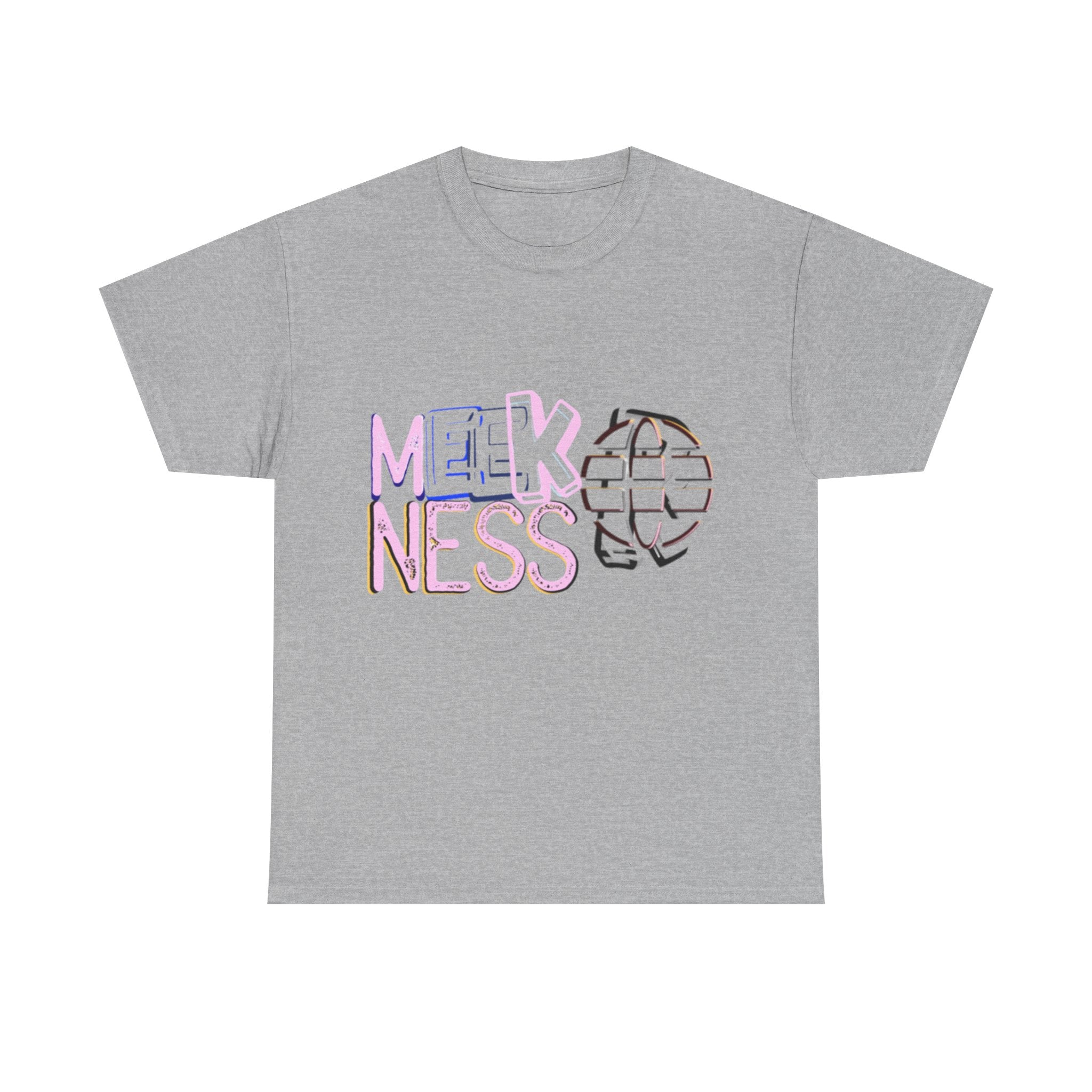 Unisex Heavy Cotton Tee - 'MEEKNESS' Graphic Shirt for Casual Wear