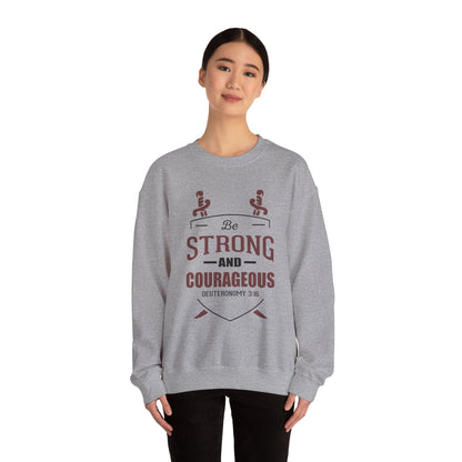 Soyez fort et courageux Sweat-shirt unisexe 