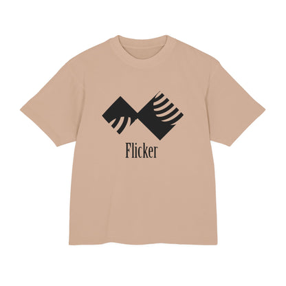 Unisex Urban Heavy Tee - Modern Graphic Design "Flicker" for Streetwear Enthusiasts