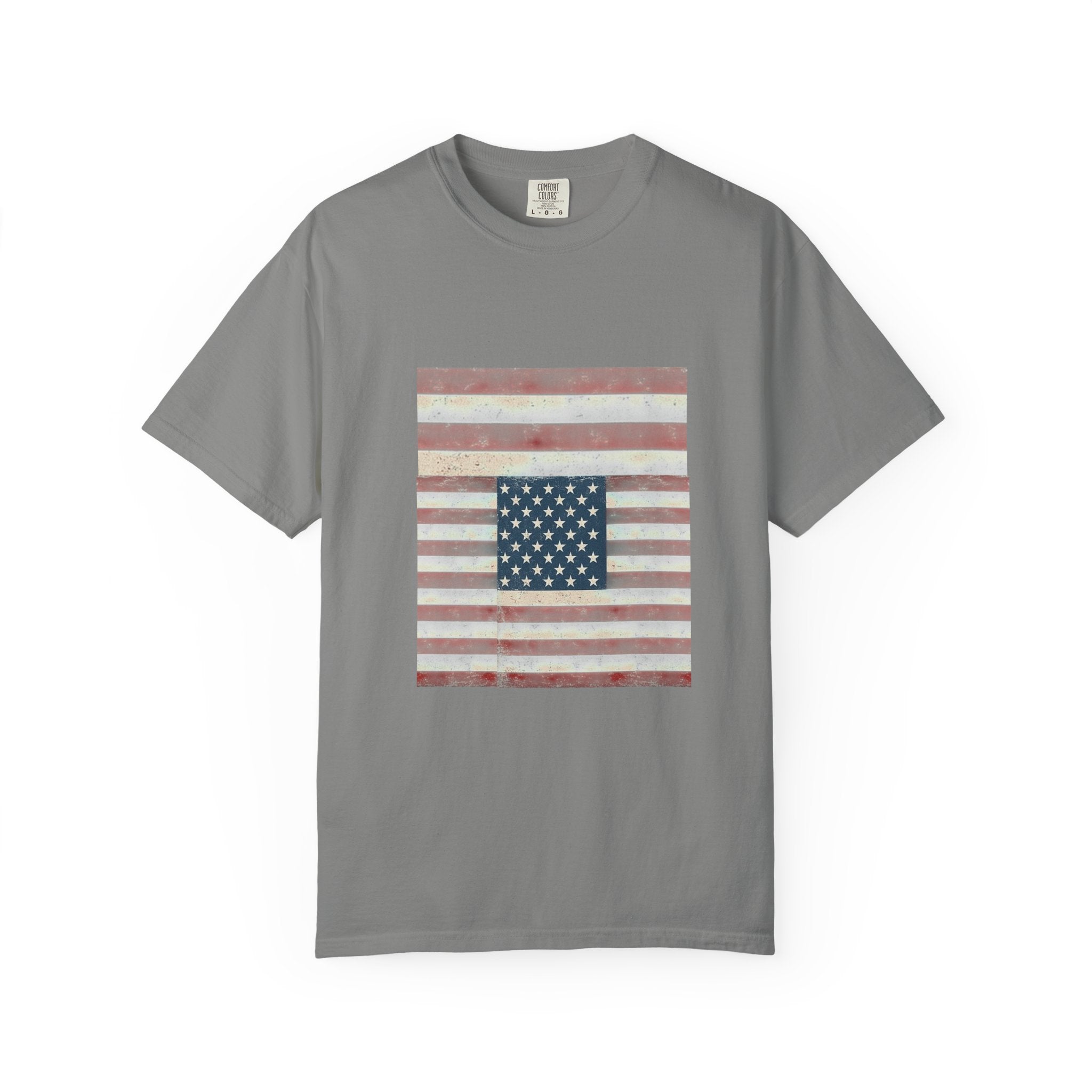 Patriotic Garment-Dyed T-Shirt | Perfect for 4th of July, Memorial Day, Casual Wear, Gifts, Americana Style Printify