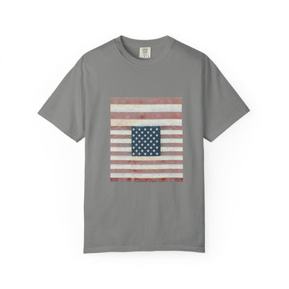 Patriotic Garment-Dyed T-Shirt | Perfect for 4th of July, Memorial Day, Casual Wear, Gifts, Americana Style Printify