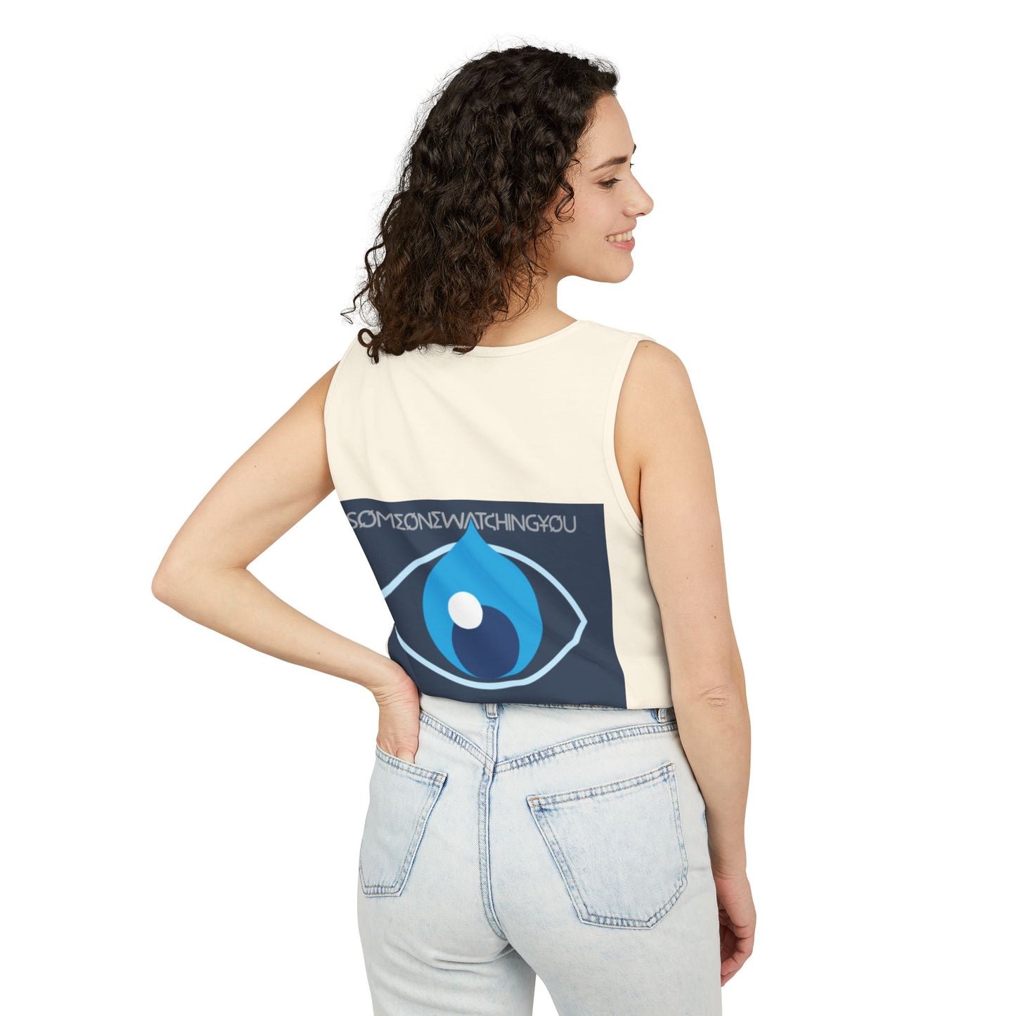 Tank Top Watching You Unisex Garment-Dyed