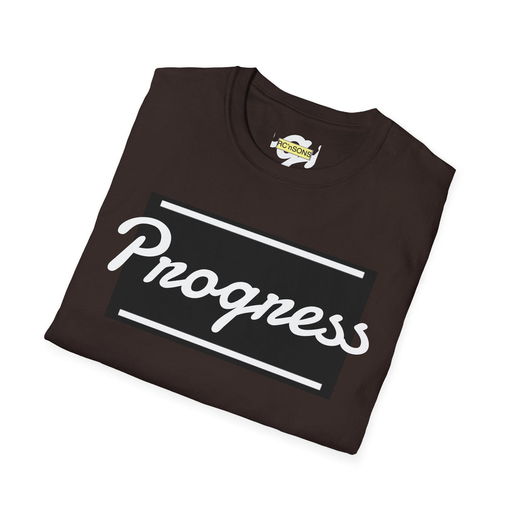 Motivational Unisex Softstyle T-Shirt | Progress Tee, Gift for Teens, Casual Wear, Workout Shirt, Inspirational Apparel Printify