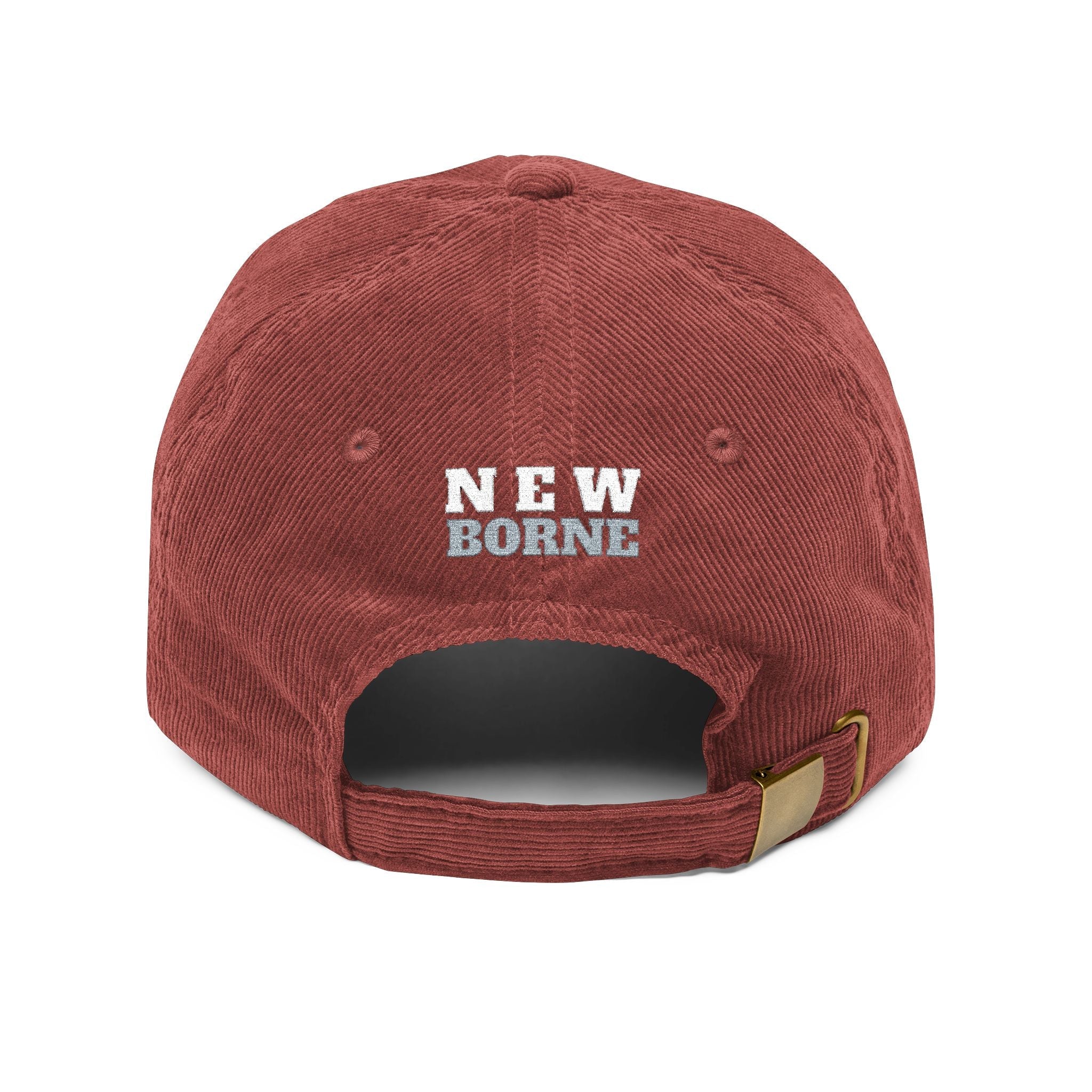 Cap Vintage Corduroy Embroidered Hat - New Borne Design Printify