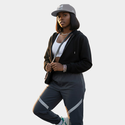 Stylish Embroidered Flat Bill Cap, Trend Snapback Printify