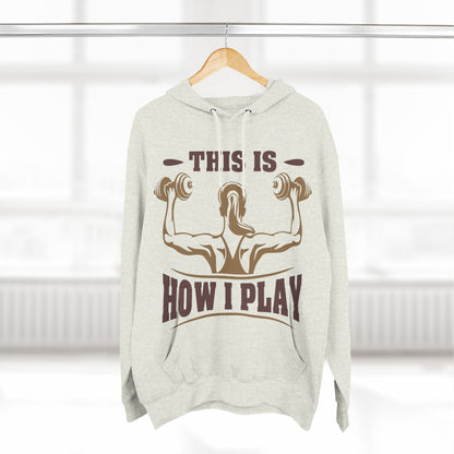 Rcnsons Unisex Three-Panel Fleece 'Play' Hoodie