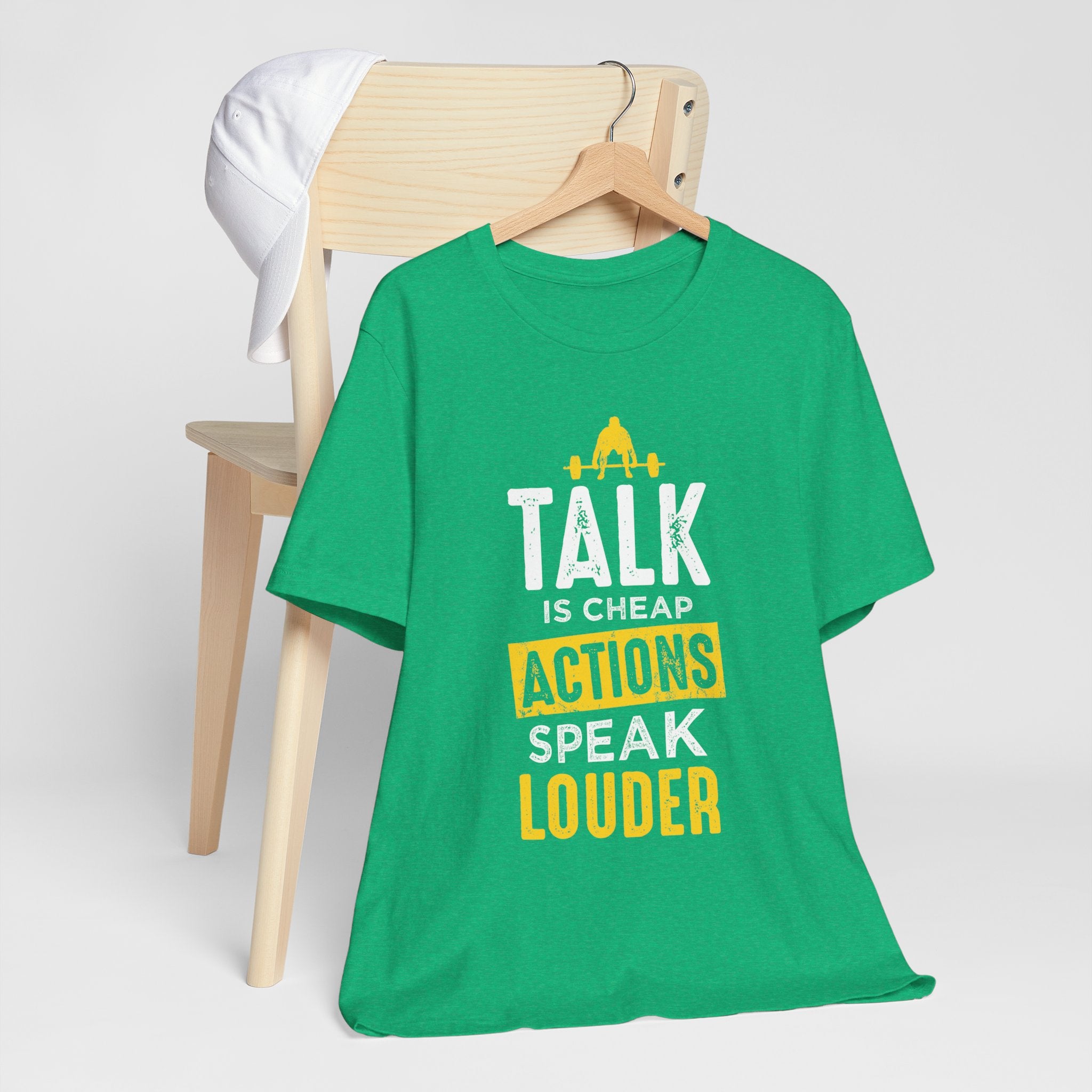 Parler, c’est des actions bon marché, parler plus fort, tee-shirt unisexe 