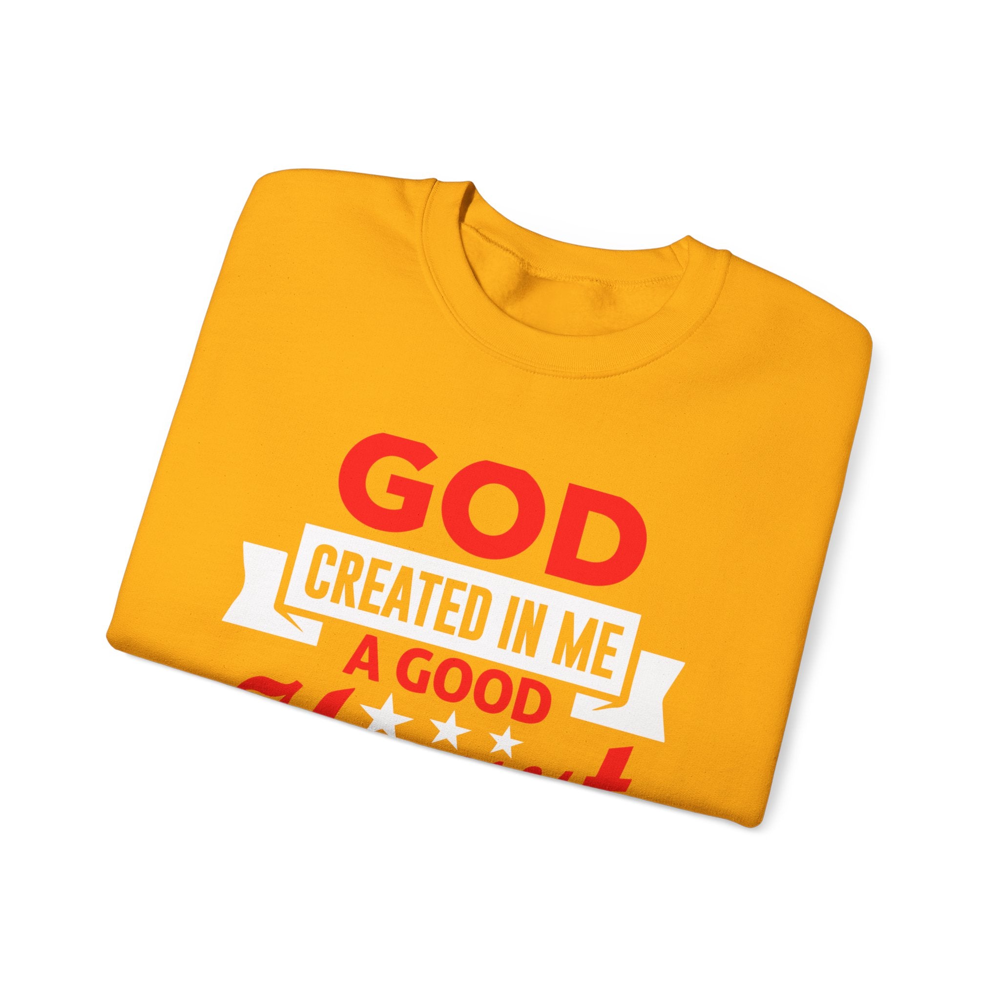 Dieu a créé en moi un sweat-shirt unisexe au bon cœur 