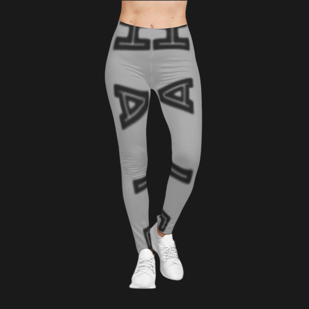 Stylish Women's Casual Leggings with Modern Graphic Design