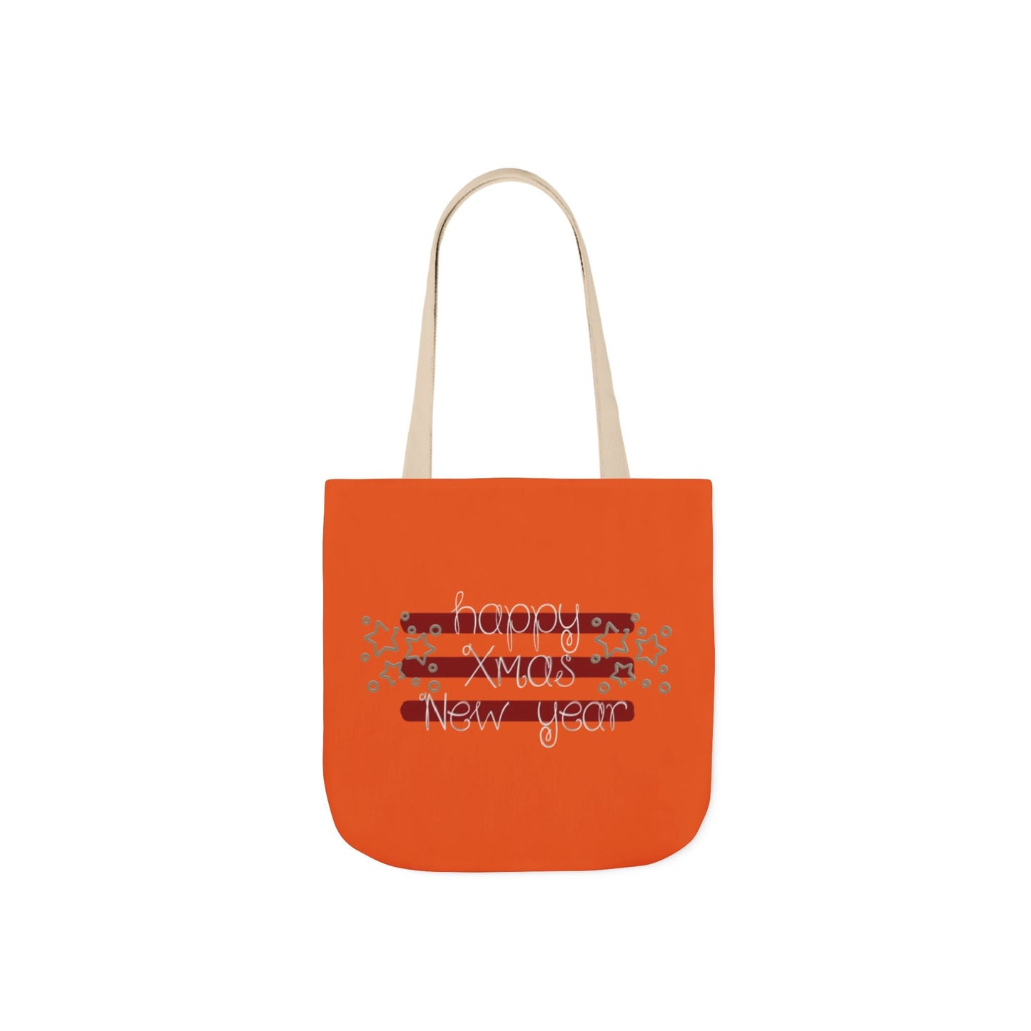 Cheerful Canvas Tote Bag, Happy New Year Gift, Eco-Friendly Bag, Reusable Shopping Tote, Trendy Gift for Her, Seasonal Tote Printify