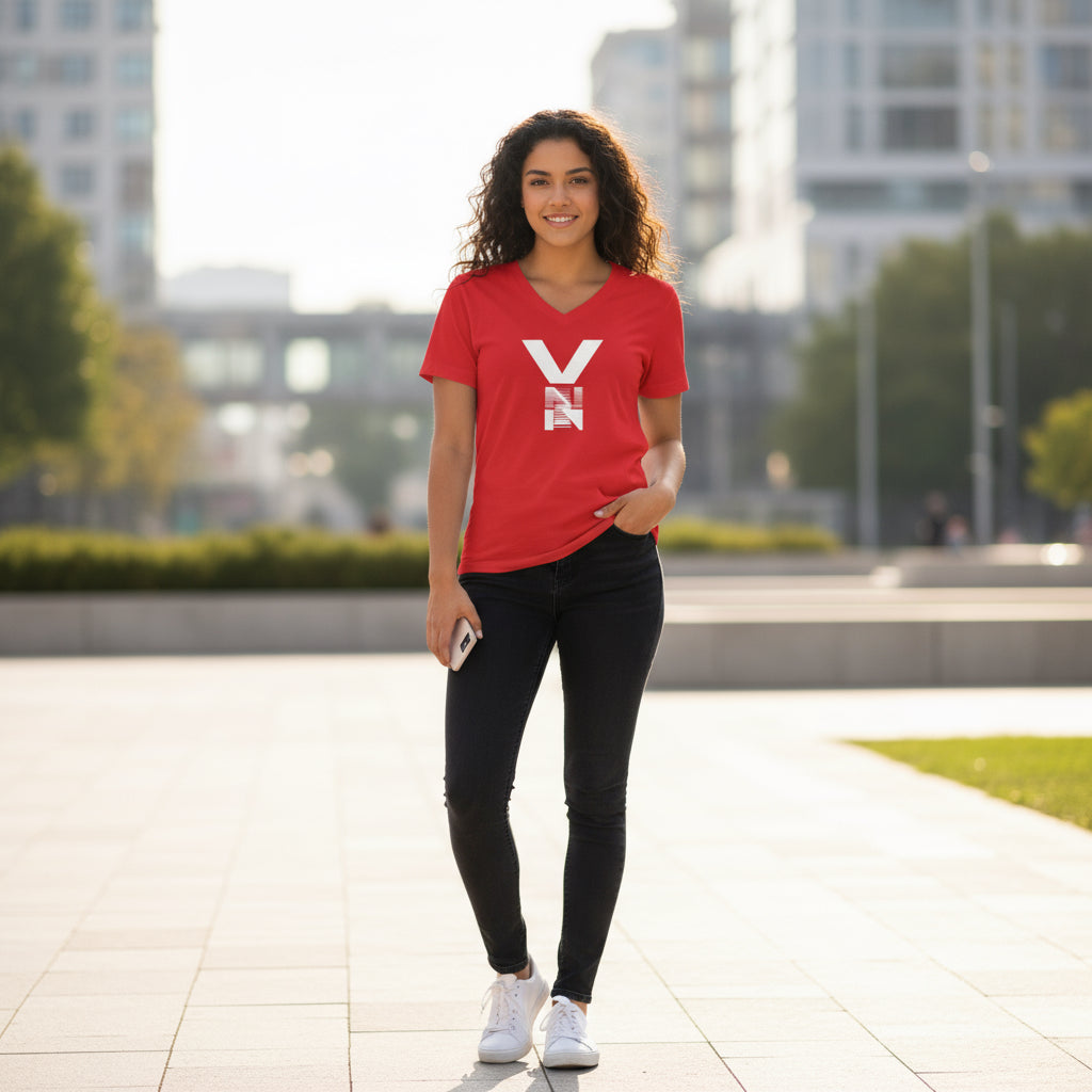 Modern Unisex V-Neck Tee Printify