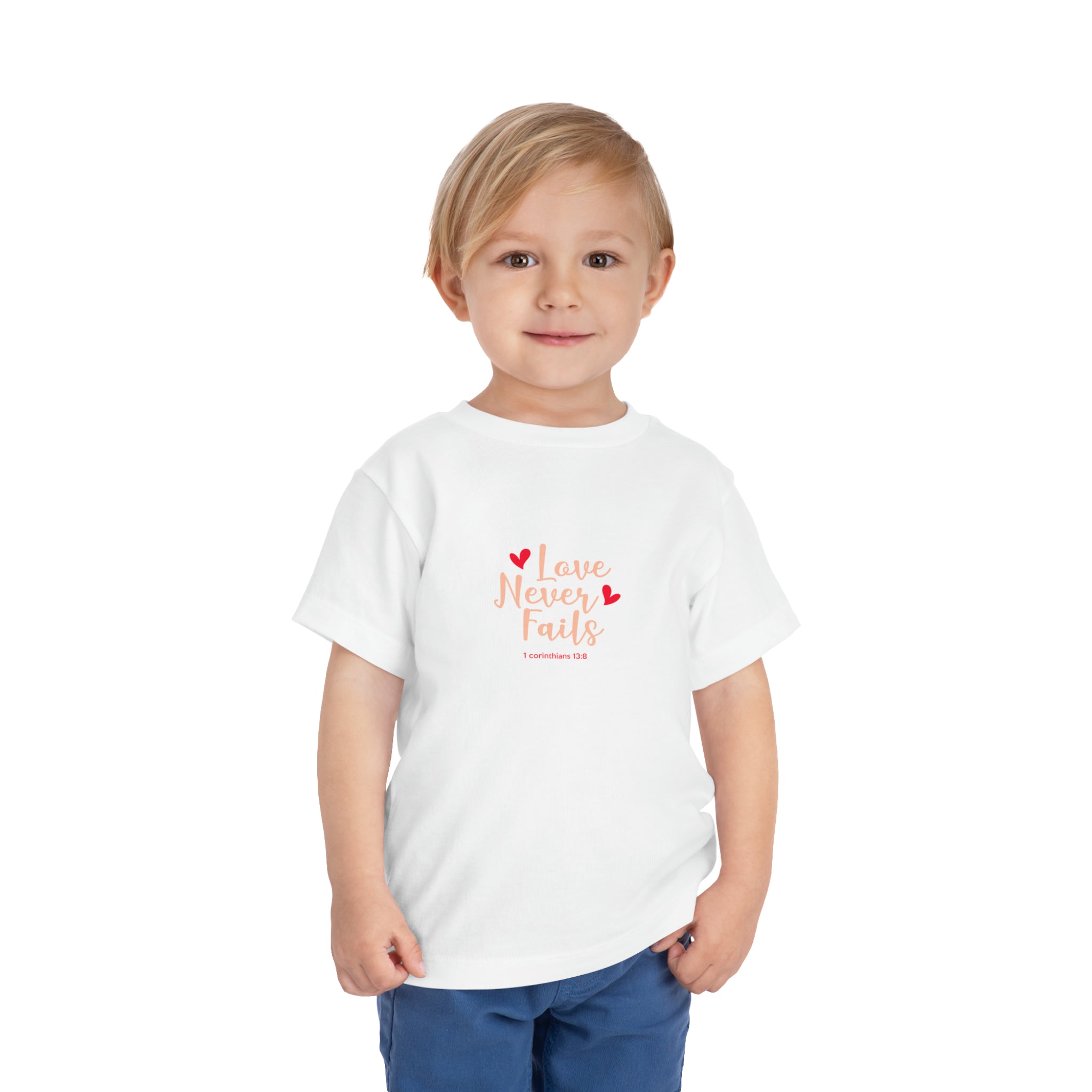 L’amour n’échoue jamais T-shirt pour tout-petits 
