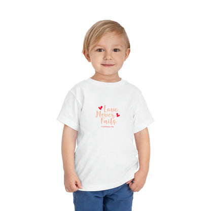 Love Never Fails Toddler Tee