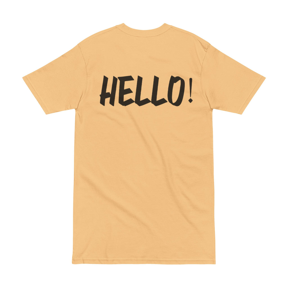 Men's Heavyweight Tee - Bold 'HELLO!!' Graphic