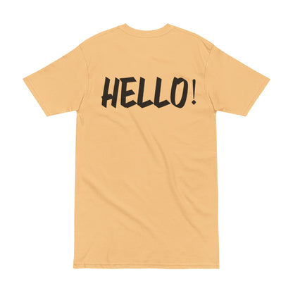 Men's Heavyweight Tee - Bold 'HELLO!!' Graphic