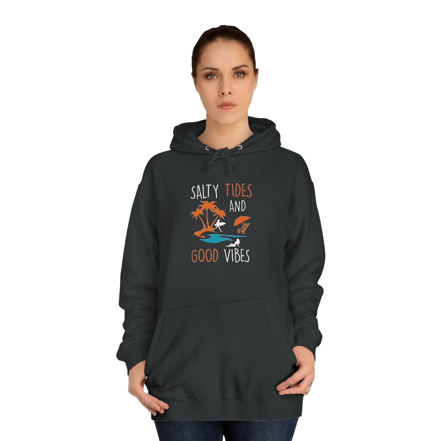 Salty Tides And Good Vibes Unisex Hoodie