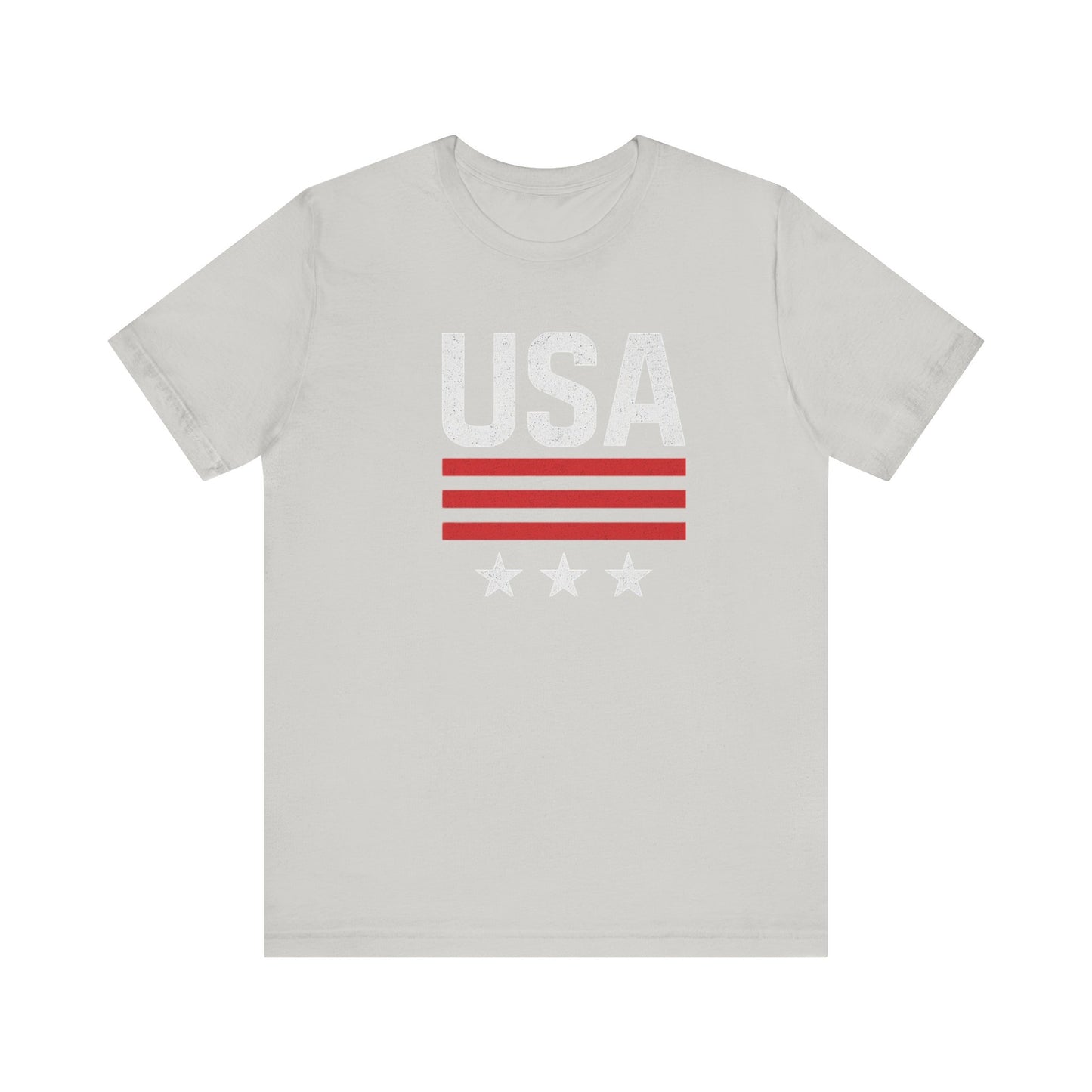 Patriotic USA Tee, Unisex Short Sleeve T-Shirt, July 4th Celebration Shirt, American Pride Apparel, Casual Summer Wear, Gift for Patriot