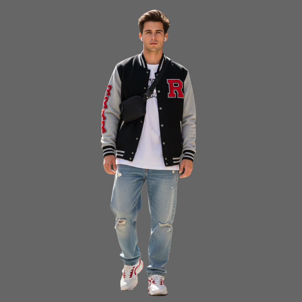 Letterman Jacket R Design Printify