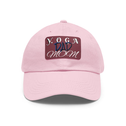 Yoga Dad Hat with Leather Patch - Casual Style for Active Parents
