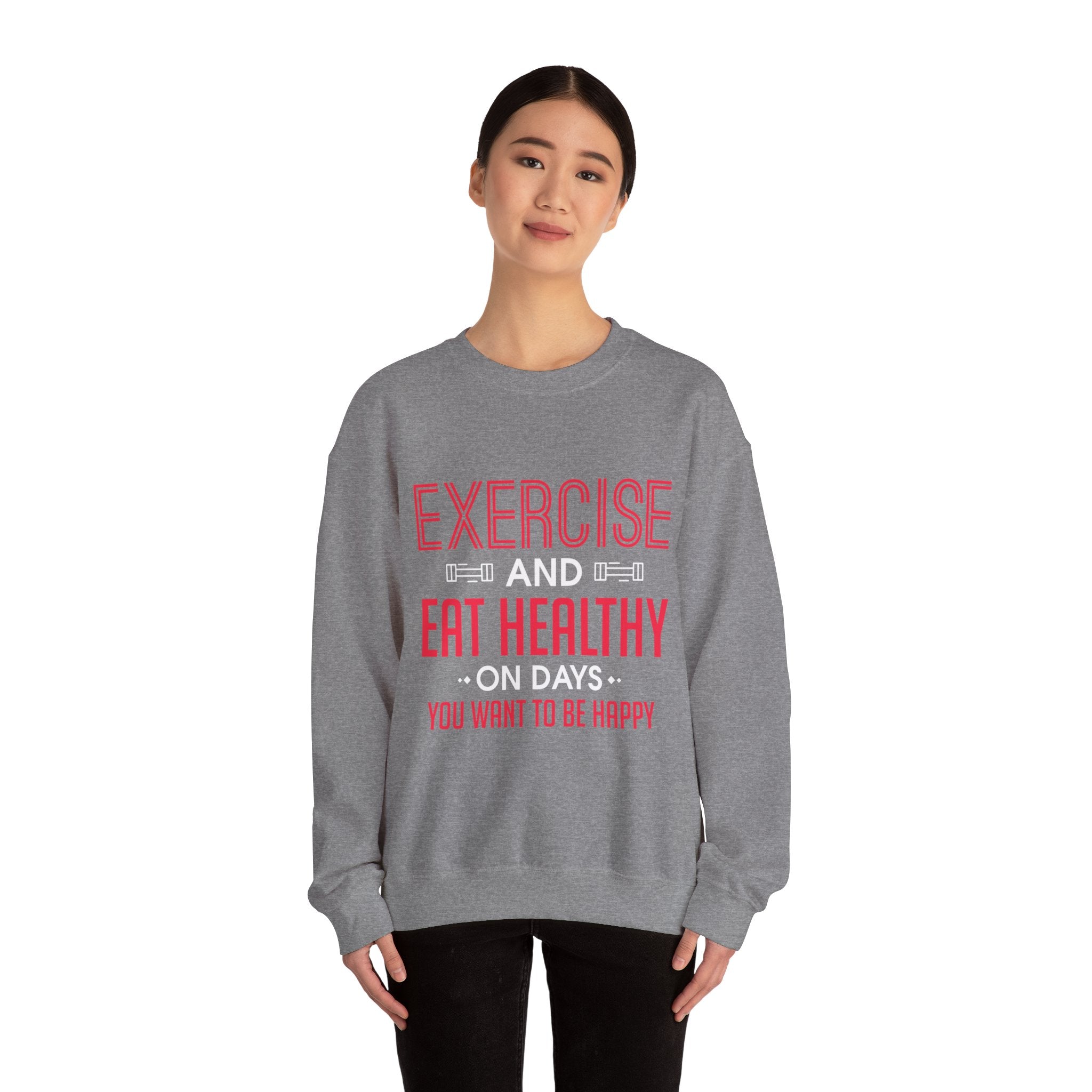 Seulement faire de l’exercice et manger sainement Sweatshirt unisexe 